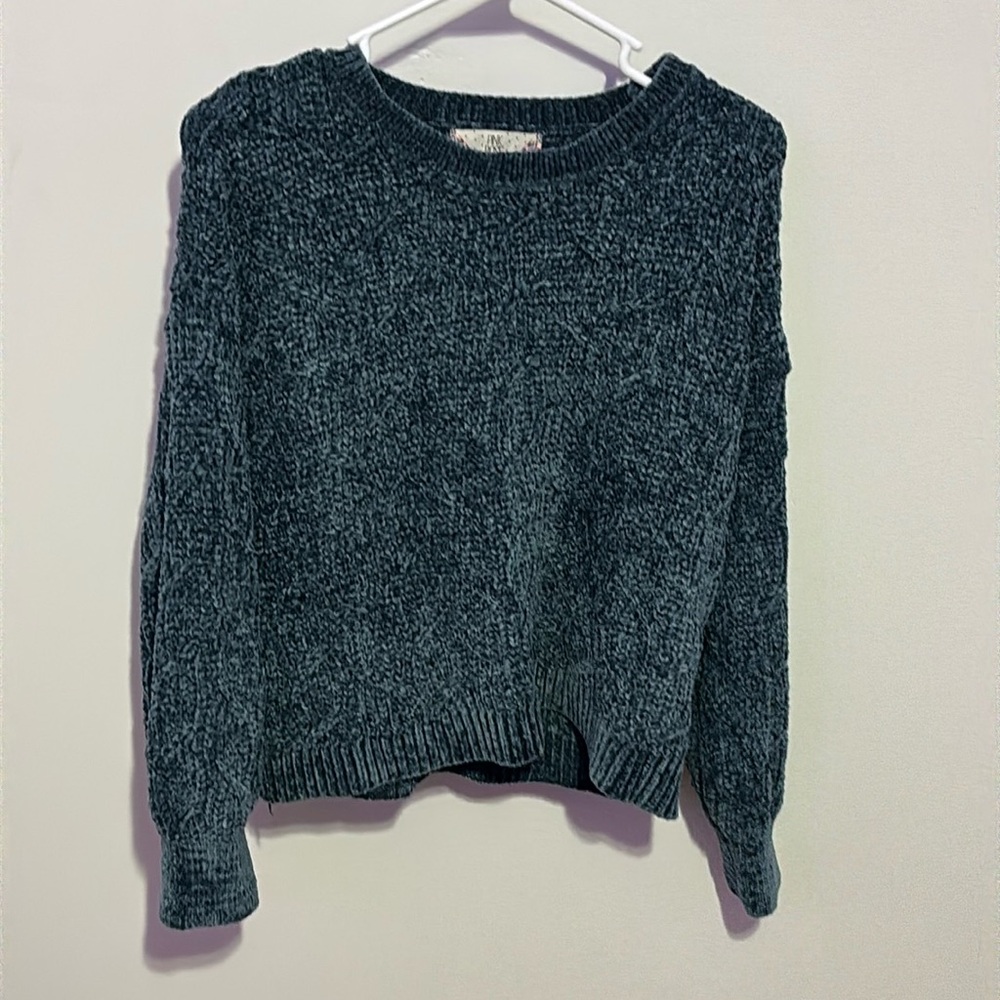 blue sweater